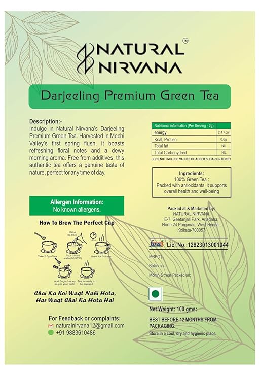 Darjeeling Premium Green Tea